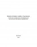 O Relatório de Quimica Analítica e Experimental