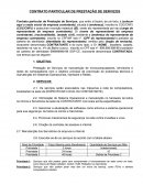 CONTRATO PARTICULAR DE PRESTAÇÃO DE SERVIÇOS