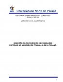 INSERÇÃO DO TRANSPORTADOR DE NECESSIDADES ESPECIAIS NO MERCADO DE TRABALHO EM JI-PARANÁ