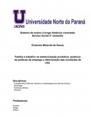 Família e trabalho na reestruturação produtiva: ausência de políticas de emprego e deterioração das condições de vida.