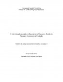 A Administração aplicada no Departamento Financeiro: Gestão de Recursos Humanos e de Produção