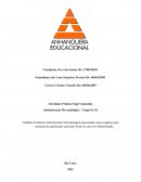 A administração do mercado da mãe é apresentada como um requisito para a qualificação no curso da administração