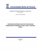 CONCEPÇÃO HISTÓRICA DAS POLÍTICAS SOCIAIS BRASILEIRAS NO PERÍODO DE 1960 A 1980 E O SERVIÇO SOCIAL