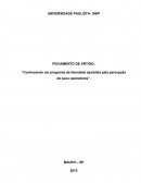 FICHAMENTO DE ARTIGO: “Conhecendo um programa de liberdade assistida pela percepção de seus operadores”.