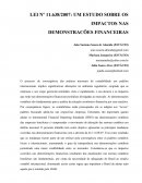 LEI Nº 11.638/2007: UM ESTUDO SOBRE OS IMPACTOS NAS DEMONSTRACÕES FINANCEIRAS