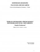 TEORIA DA CONTABILIDADE, CIÊNCIAS SOCIAIS E RESPONSABILIDADE SOCIAL E MEIO AMBIENTE