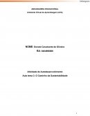 Atividade de Autodesenvolvimento Aula tema 3: O Caminho da Sustentabilidade