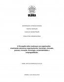 A Percepção sobre mudanças nas organizações envolvendo estruturas organizacionais