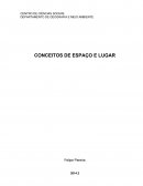 Conceitos de Espaço e Lugar