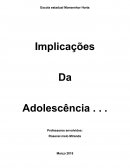 As Implicações da Adolescência