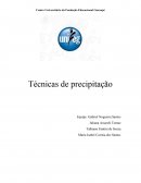 Técnicas de Precipitação