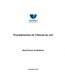 Procedimentos do Juri em plenário