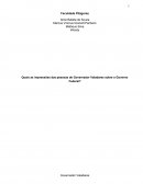 Quais as impressões das pessoas de Governador Valadares sobre o Governo Federal?