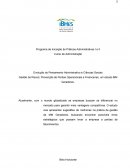 Programa de Iniciação às Práticas Administrativas I e II Curso de Administração