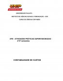 APS -A CONTABILIDADE DE CUSTOS