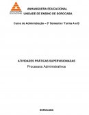 ATPS ETAPA 3 – Processo Administrativo: Direção e Controle da ação empresarial.