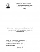 ESTUDO DA VIABILIDADE PARA INSTALAÇÃO DE UMA EMPRESA ESPECIALIZADA NA FABRICAÇÃO E COMERCIALIZAÇÃO DE ÁGUA VITAMINADA E CHÁS PRONTOS DE QUALIDADE