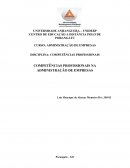 AS COMPETÊNCIAS PROFISSIONAIS NA ADMINISTRAÇÃO DE EMPRESAS