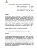 POLÍTICAS SOCIAIS E SERVIÇO SOCIAL: Garantia de direitos?