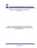 Família e Trabalho na Reestruturação Produtiva: Ausência de políticas de emprego e deterioração das condições de vida.