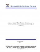 AS MEDIDAS LEGAIS QUE AS EMPRESAS PRECISAM SEGUIR EM RELAÇÃO À SEGURANÇA DO TRABALHO E A IMPORTANCIAS DAS CAMPANHAS