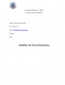 Analise de investimento