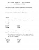TRABALHO DE ELEMENTOS DA TRIGONOMETRIA E FUNÇÕES ELEMENTARES