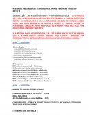 MATÉRIA DE DIREITO INTERNACIONAL MINISTRADA NA UNIDERP 2013/1