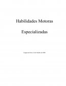 Habilidades motoras Especializadas.