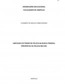 LIMITACAO DO PODER DE POLICIA NA BUSCA PESSOAL DA POLICIA MILITAR