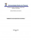 O Ambiente de negócios no brasil