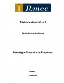 Atividade avaliativa _ Estrategia Financeira