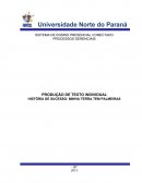 PRODUÇÃO DE TEXTO INDIVIDUAL HISTÓRIA DE SUCESSO: MINHA TERRA TEM PALMEIRAS