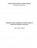 CONFRONTO ENTRE O PENSAMENTO DE ANÍSIO TEIXEIRA E A CONCEPÇÃO PEDAGÓGICA TRADICIONAL