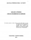 Análise Literária - Drummond