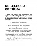 INTRODUÇÃO À METODOLOGIA DO TRABALHO CIENTÍFICO