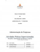 Adm de materiais e logistica