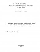A Dignidade da Pessoa Humana nos Princípios Penais e nas Políticas Criminais Contemporâneas