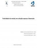 Toxicidade de metais pesados