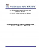 A PRODUÇÃO TEXTUAL INTERDISCIPLINAR INDIVIDUAL