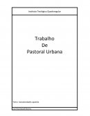 Trabalho De Pastoral Urbana