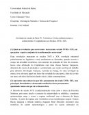 Atividade de estudo da Parte IV: A história e Critica redimensionam o conhecimento: O capitalismo nos Séculos XVII e XIX.