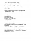 Plano de aula com educação fi isca e portugues