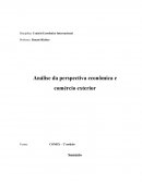 Análise da perspectiva econômica e comércio exterior