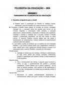 Filosofia da educação