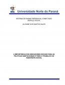 A IMPORTÂNCIA DOS INDICADORES SOCIAIS PARA AS POLITICAS HABITACIONAIS E PARA O TRABALHO DO ASSISTENTE SOCIAL