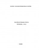 RELATÓRIO DE PESQUISA E PRATICA PROFISSIONAL – A AULA