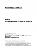 Análise pessoal livro saide mental crime e justiça