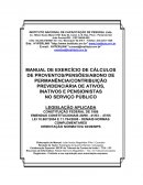 MANUAL DE EXERCÍCIO DE CÁLCULOS