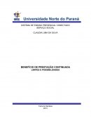 BENEFÍCIO DE PRESTAÇÃO CONTINUADA LIMITES E POSSIBILIDADES